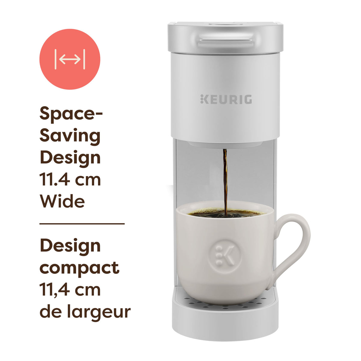 Keurig K-Mini Go Single Serve Coffee Maker, Warmstone