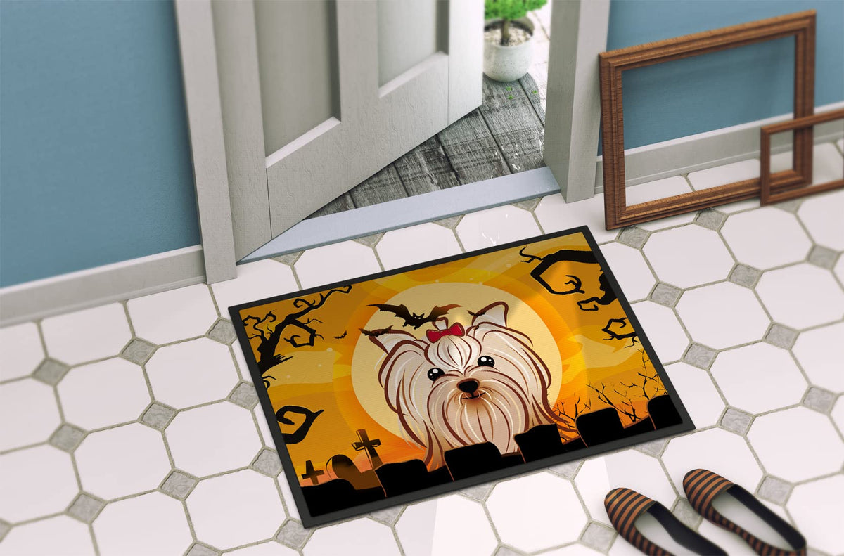Caroline's Treasures BB1762JMAT Yorkie Terrier Door Mat, 24x36 Inch
