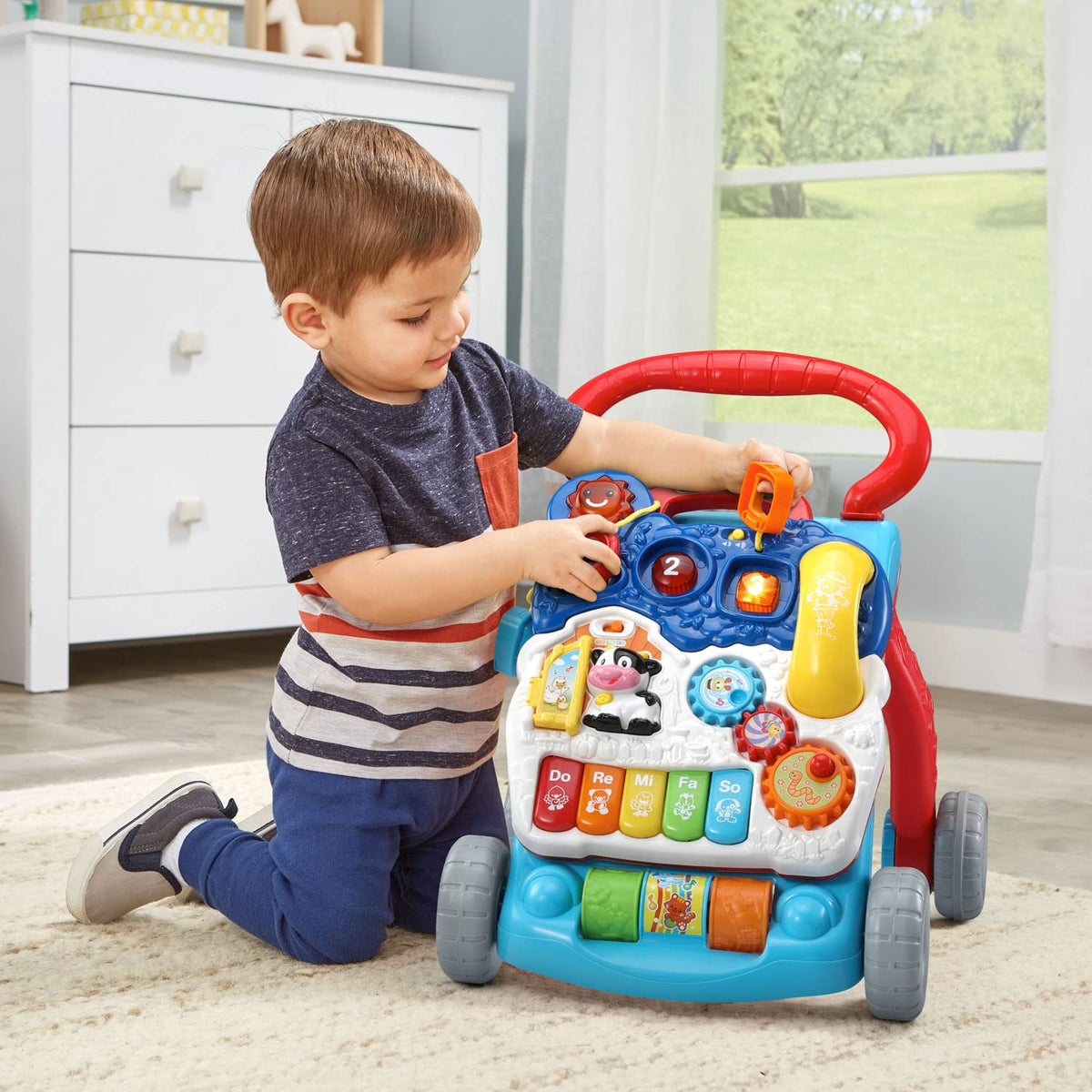 VTech Sit-to-Stand Learning Walker, Blue