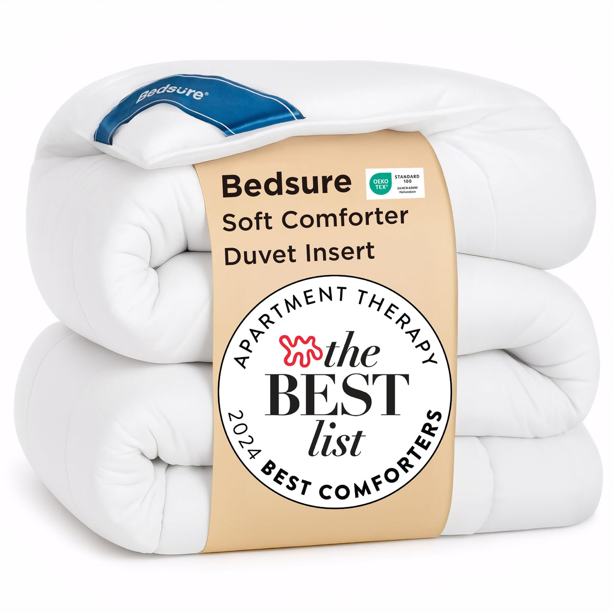 Bedsure Down Alternative Duvet Insert, Queen, 88 x 88 in, White