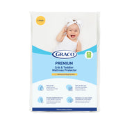 Graco Premium Waterproof Crib and Toddler Mattress Protector, 2 Pack
