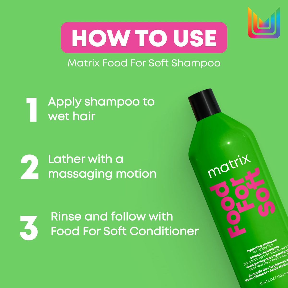 Matrix Food For Soft Hydrating Shampoo for Dry, Brittle Hair