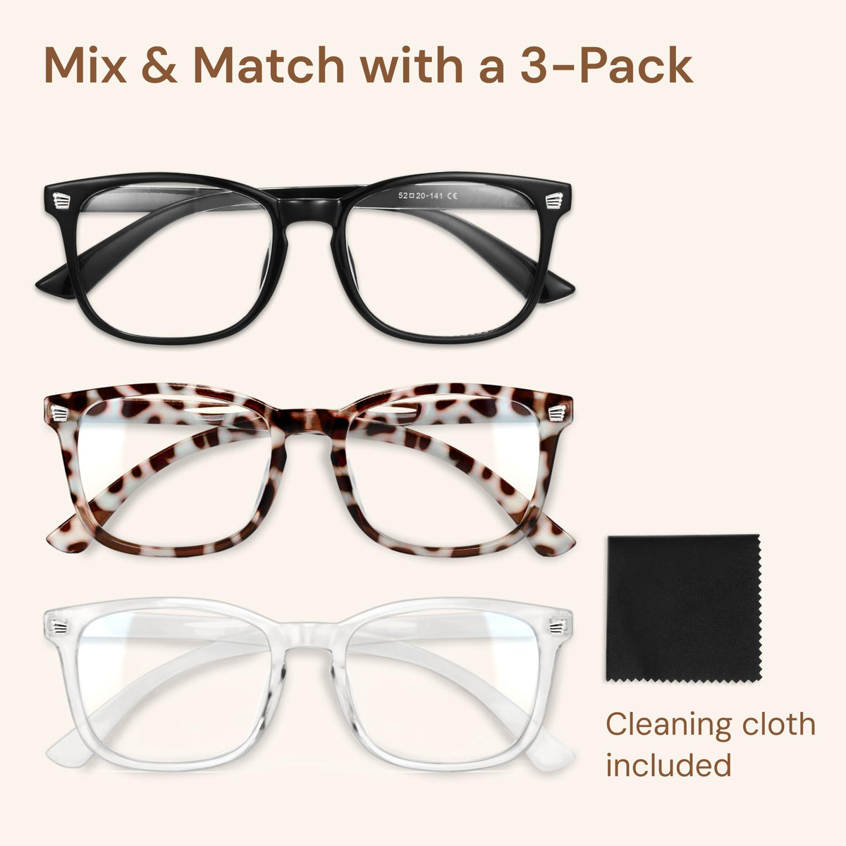 Gaoye Blue Light Blocking Glasses, Square Frame