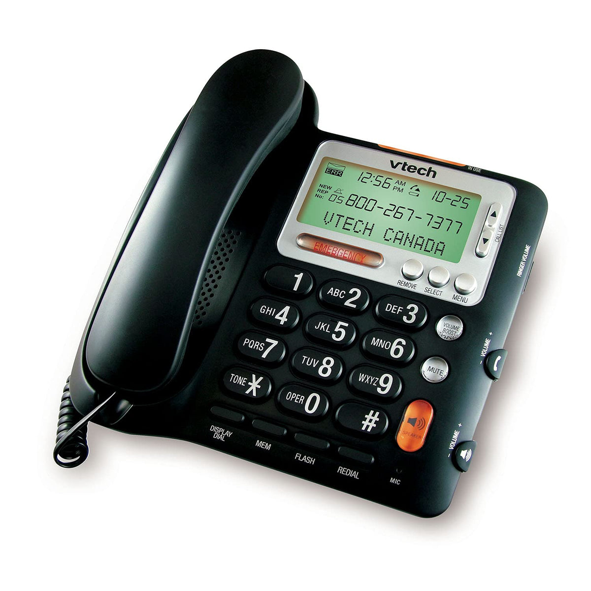 VTech CD1281 Corded Big Button Telephone with Speakerphone