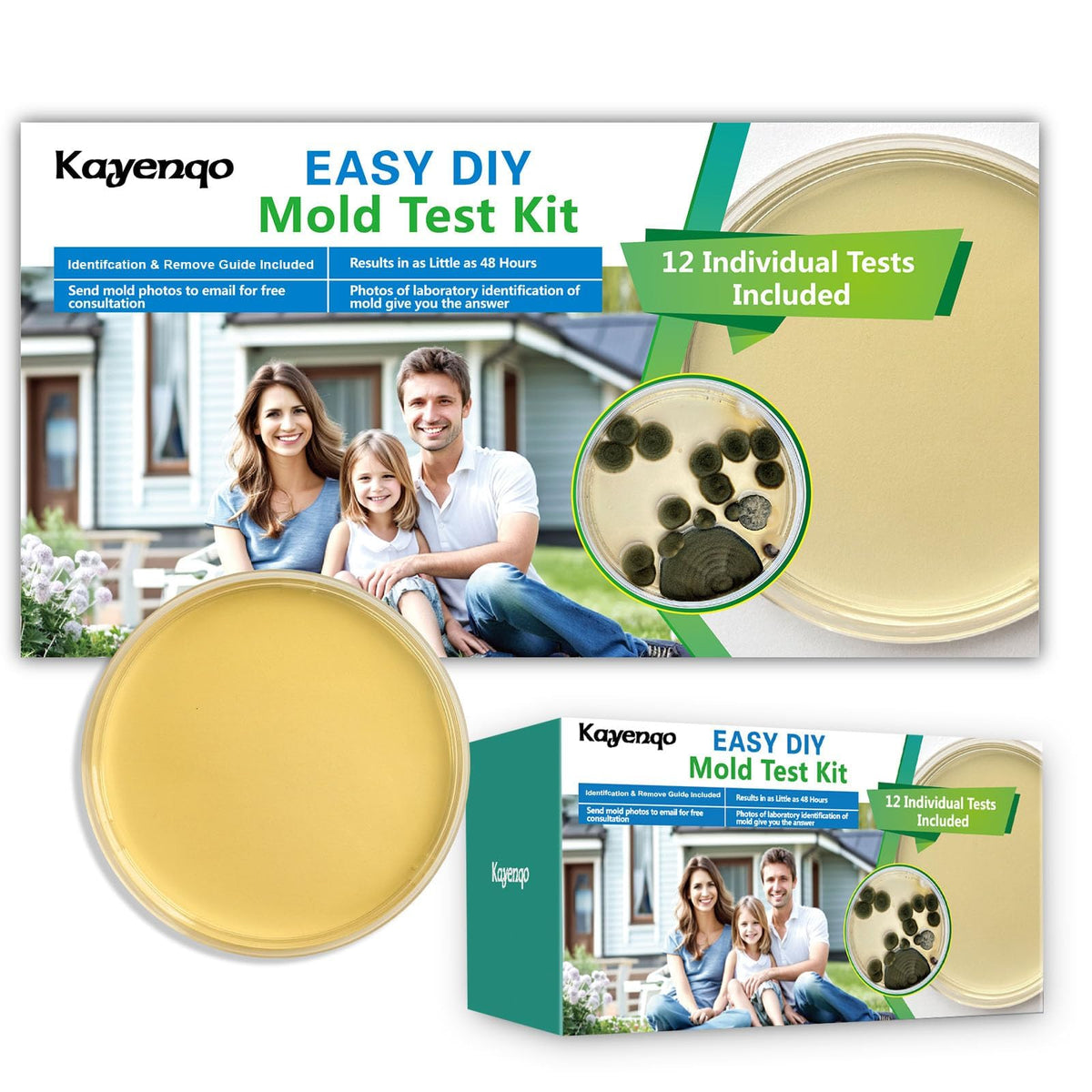 Home Mold Test Kit, 12 Tests