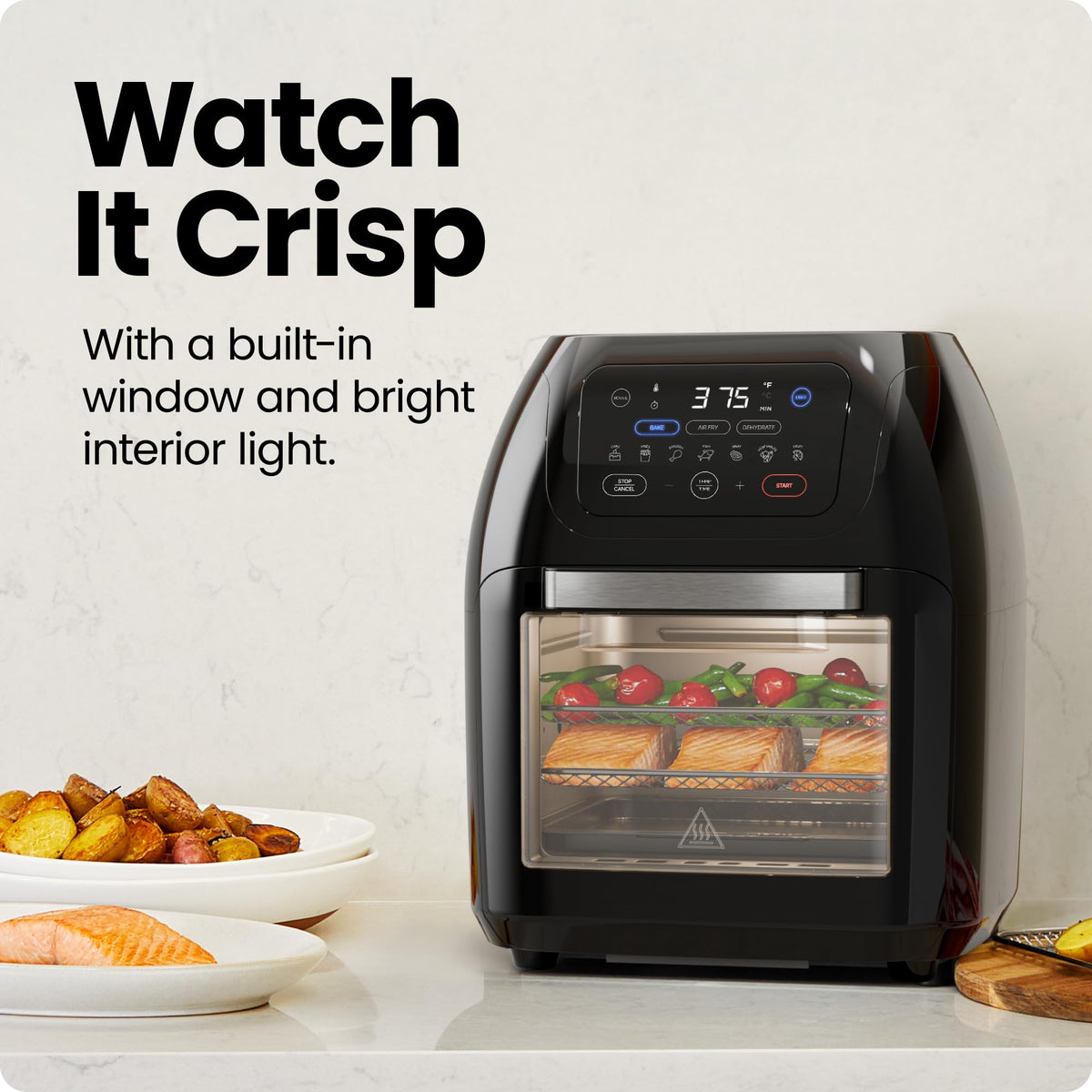 CHEFMAN Digital AirFryer+ Rotisserie Oven, 10L