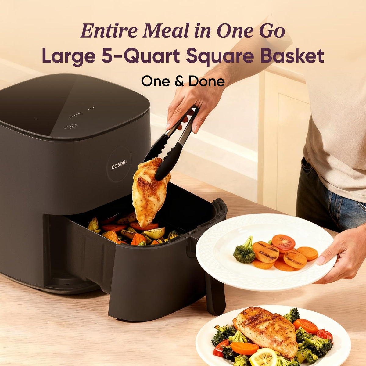 Cosori Air Fryer, 5 Qt (4.7 L), 9-in-1