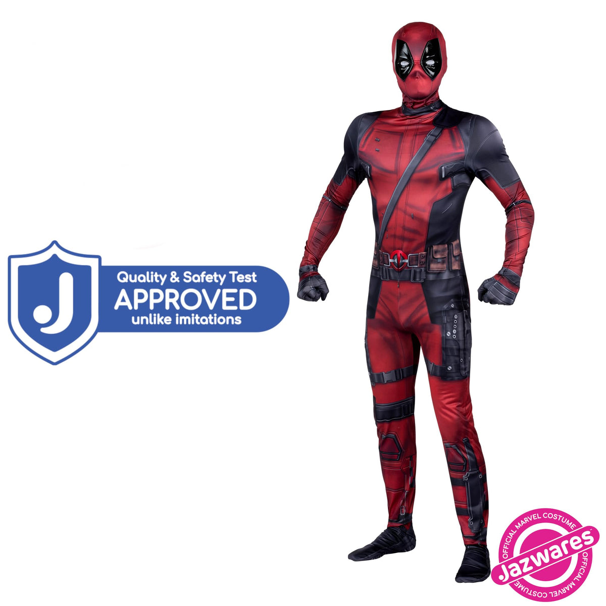 Marvel Deadpool Adult Deluxe Zentai Costume, XXS