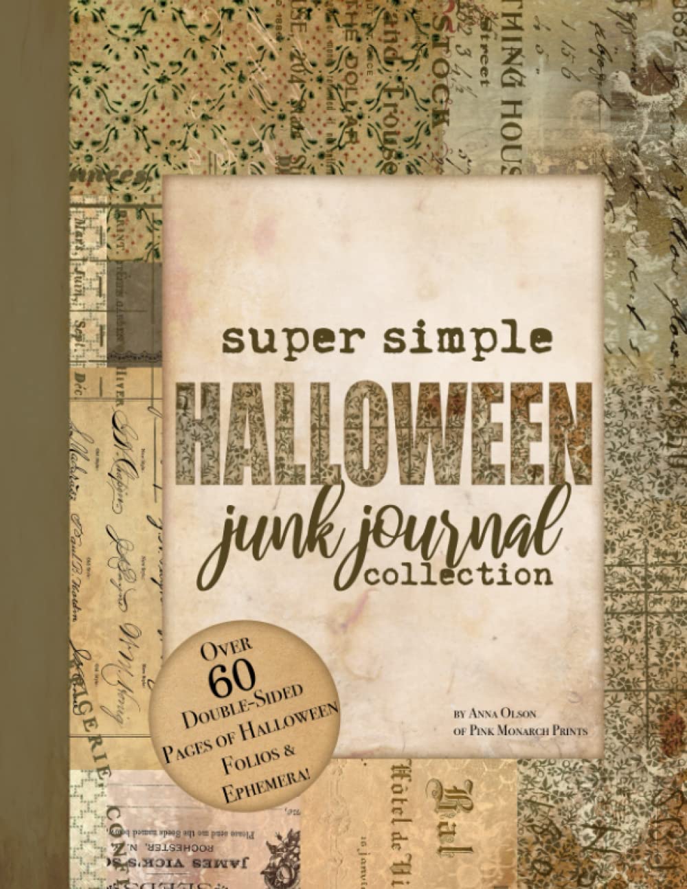 Halloween Super Simples Junk Journaling Collection, 10 Layouts