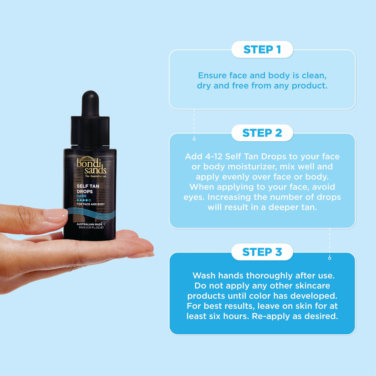 Bondi Sands Self Tan Drops, Dark, 30 mL