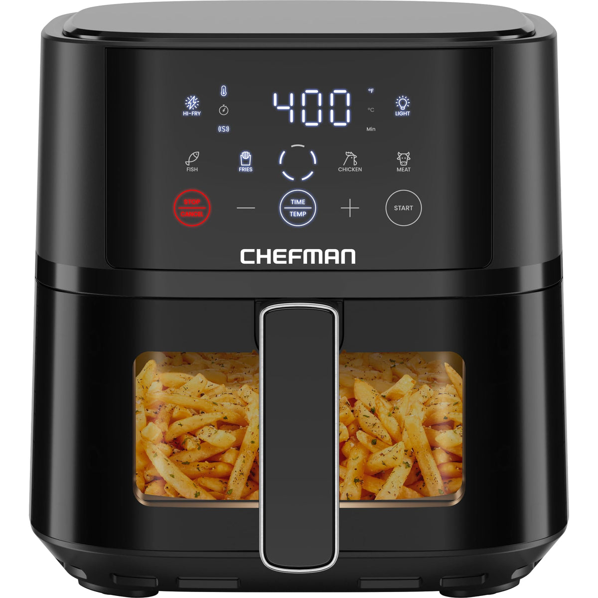 Chefman Air Fryer with Hi-Fry Technology, 4 QT, Black