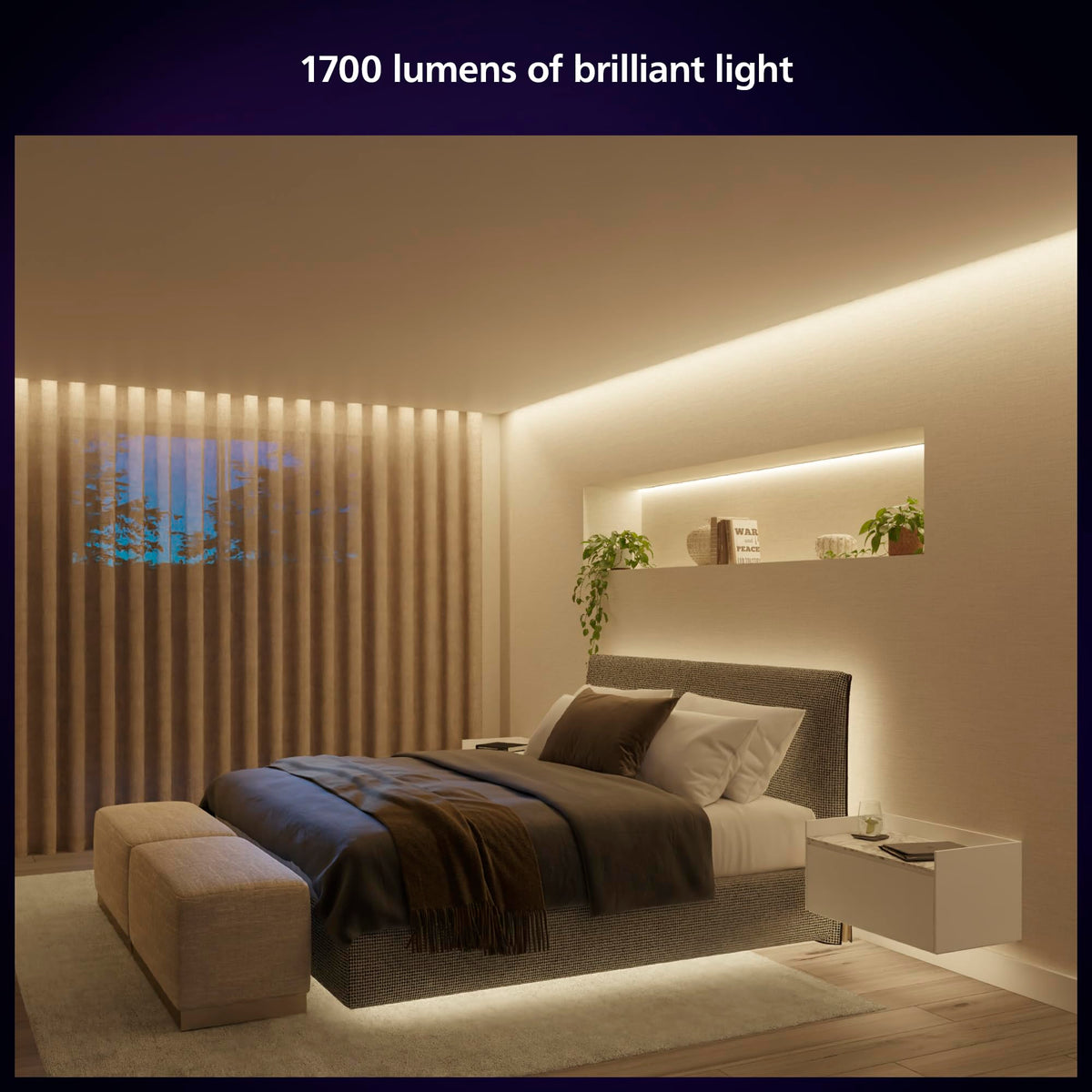 Philips Hue Indoor 3 m (10 ft) Solo Lightstrip Base Kit