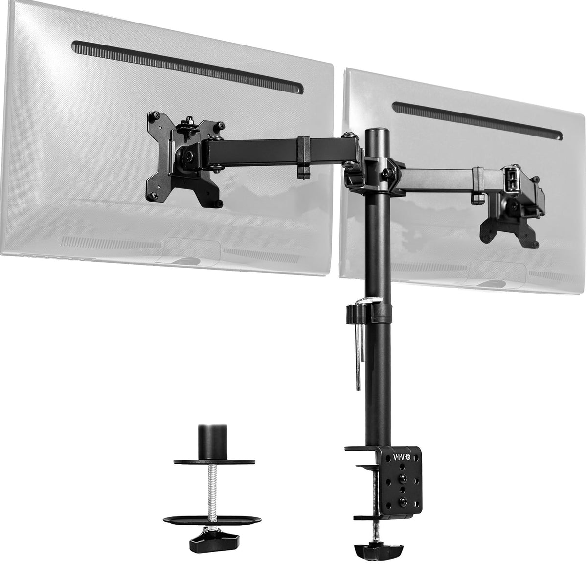 VIVO STAND-V002 Dual Monitor Desk Mount, 13-30 Inch