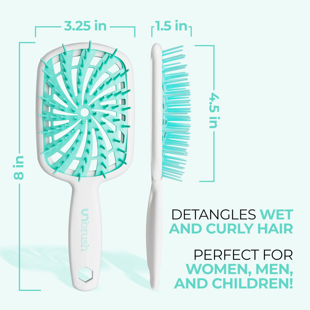 FHI Heat UNbrush Plus Curly Hair Brush with 84 UltraFlex Bristles