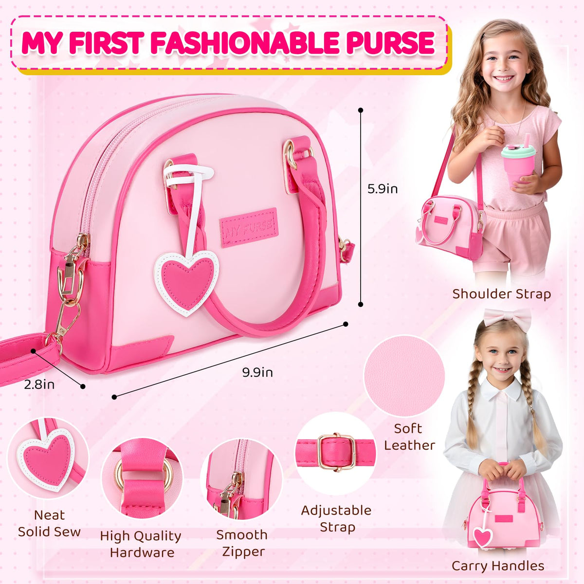 INNOCHEER Kids Toy Purse with Pretend Makeup