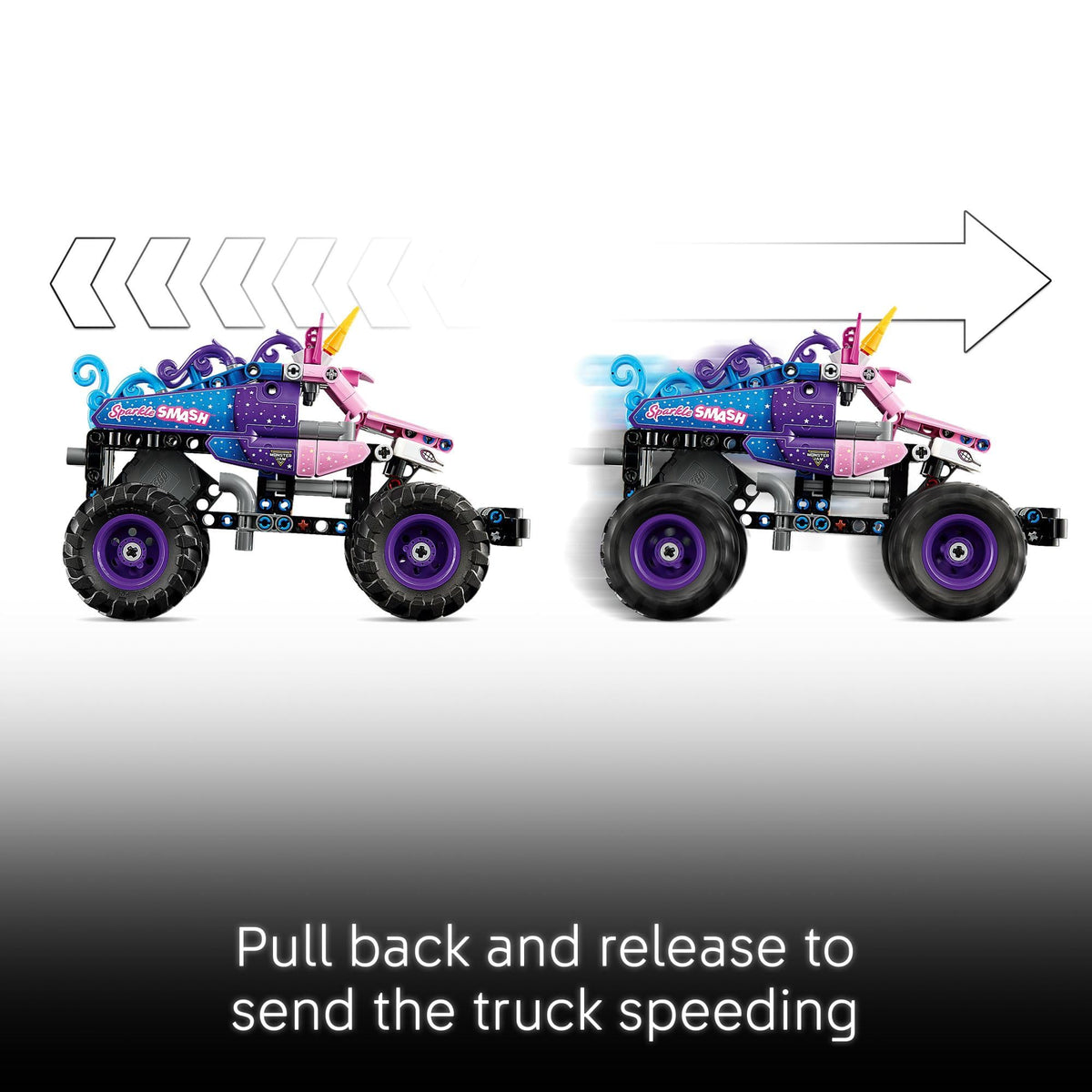 LEGO Technic Monster Jam Sparkle Smash Pull-Back Truck (42220)