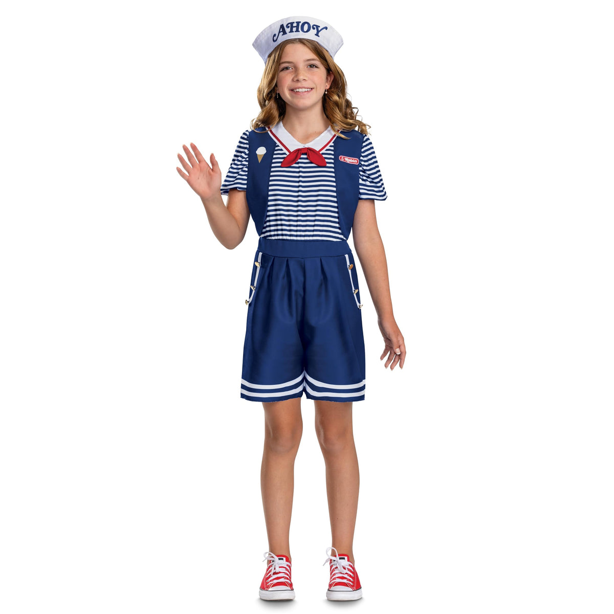 Robin Scoops Ahoy Stranger Things Costume with Hat, Kids (7-8)