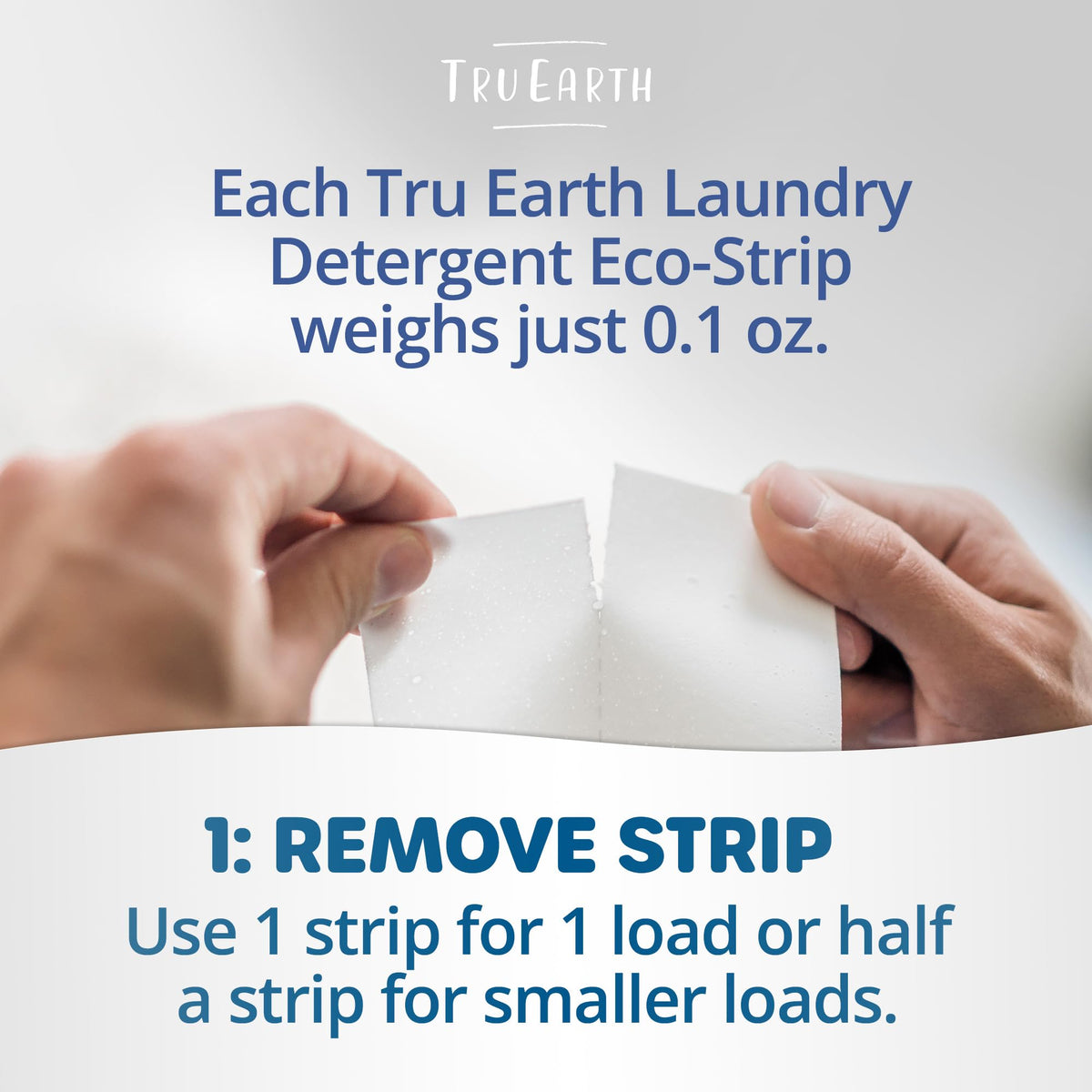 Tru Earth Platinum Laundry Detergent Sheets, Fragrance Free, 64 Sheets