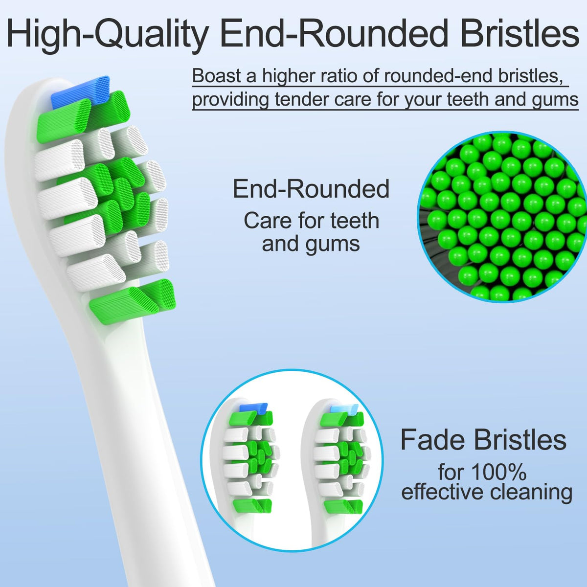 Replacement Toothbrush Heads for Philips Sonicare, 12 Pack