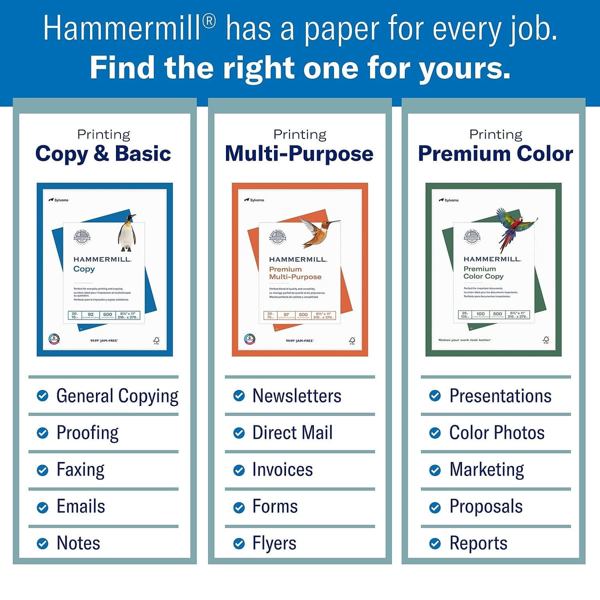 Hammermill Laser Print Copy Paper, Letter, 500 Sheets (104646R)
