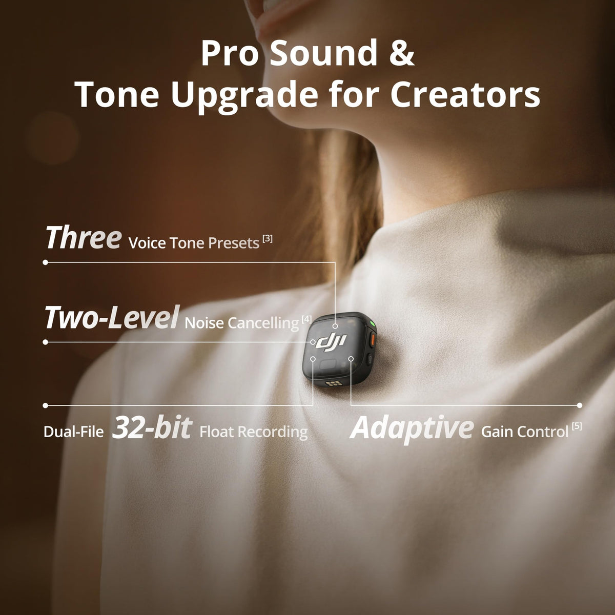 DJI Mic 3 Wireless Microphone (2 TX + 1 RX + Charging Case)