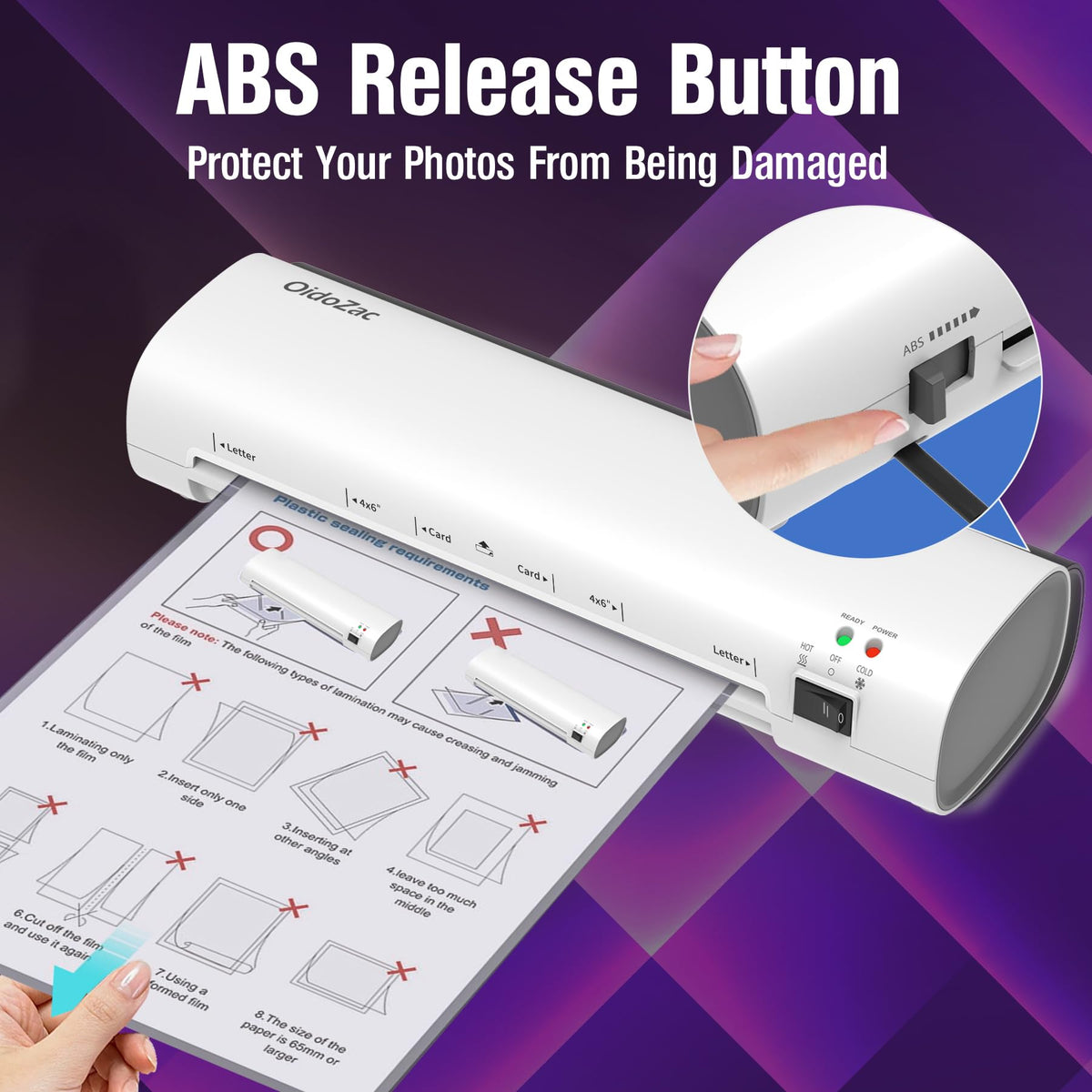 9" 4-in-1 Thermal Laminator with 15 Pouches, Trimmer & Corner Rounder