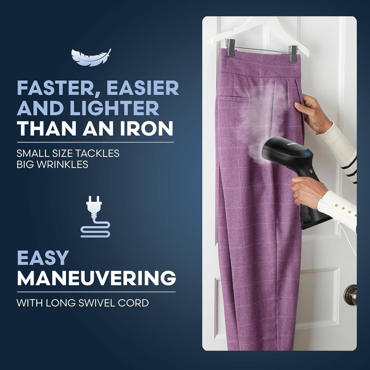 Conair Compact Garment Steamer for Clothes, 1100 Watts