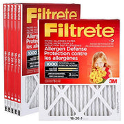 Filtrete 16x20x1 Furnace Filter, MPR 1000, MERV 11, 6 Pack
