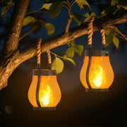 Hompavo Gen2 Solar Flame Lanterns (2 Pack)