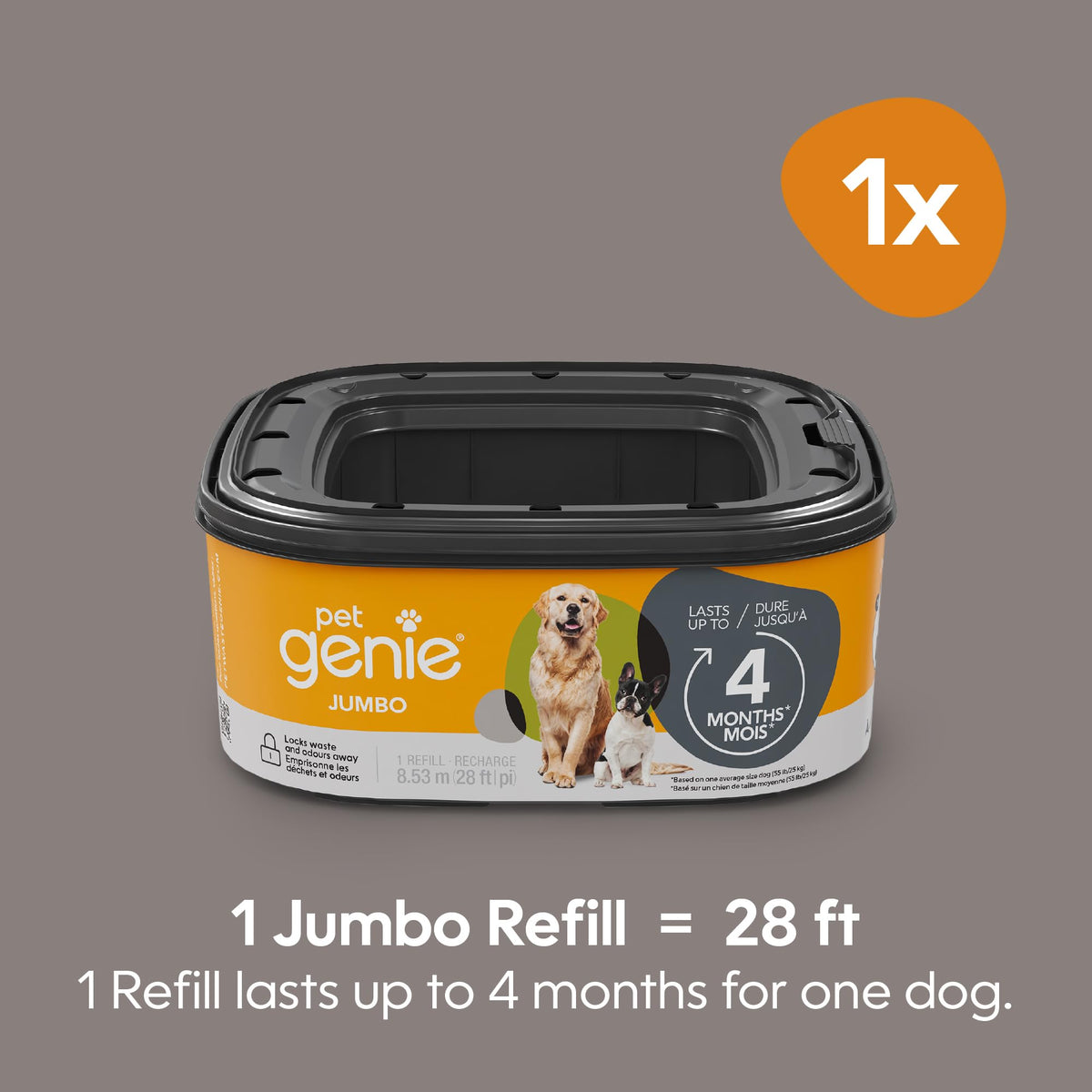 Pet Genie Jumbo Refill Bag Cassette, Blue