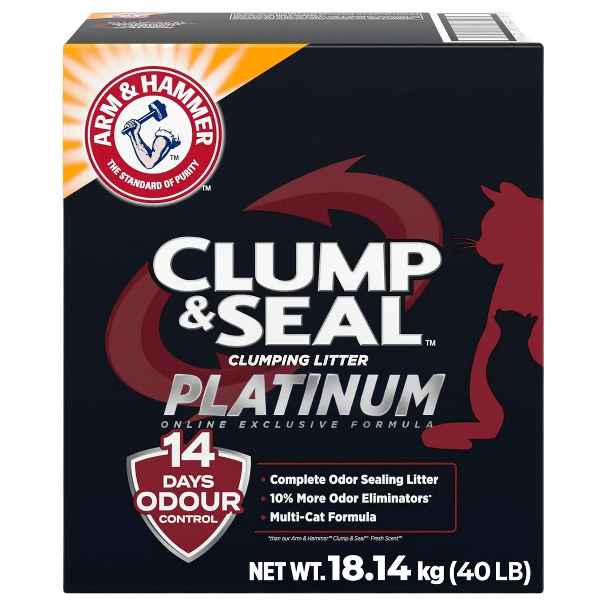 Arm & Hammer Platinum Clump & Seal Extra Strength Litter, 18.14 kg