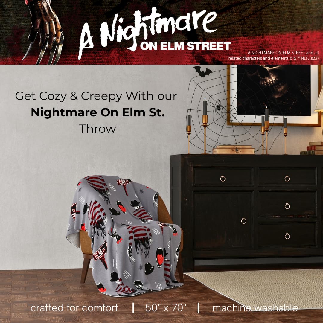 Franco Collectibles A Nightmare on Elm Street Halloween Throw Blanket