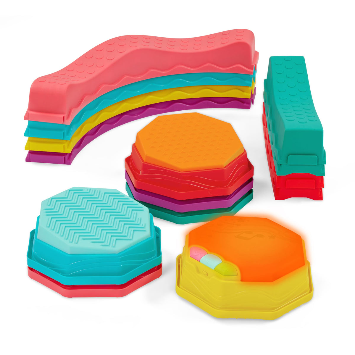 B. toys Balance Beam Set, Musical Wavy Beams, Summer