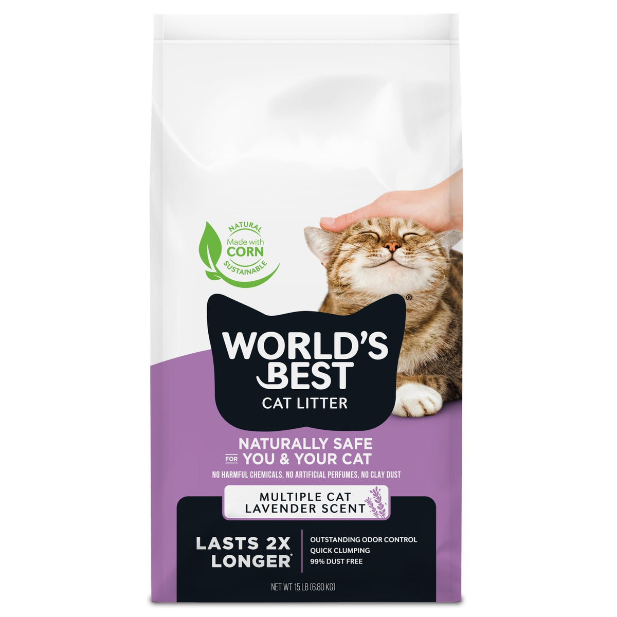 World's Best Cat Litter Multiple Cat Lavender Scented, 144 eaches