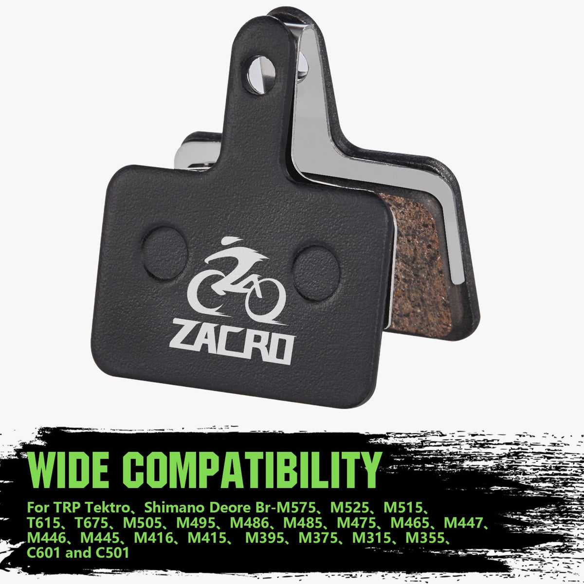 Zacro Ceramic Bike Disc Brake Pads (4 Pairs)