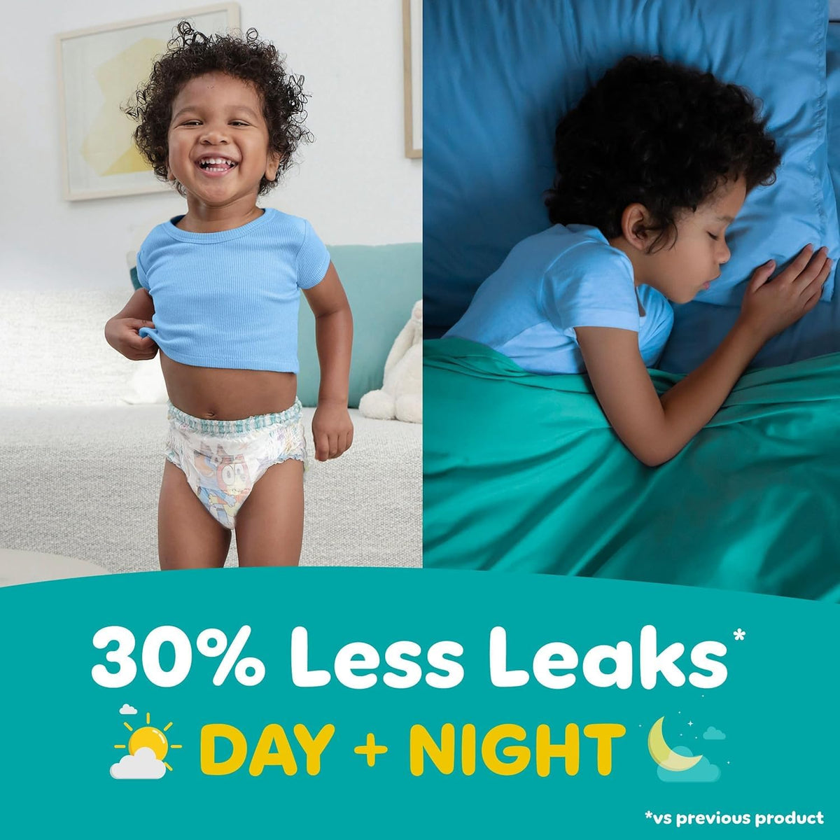 Pampers Easy Ups Bluey Potty Training Pants, Size 6 (4T-5T), 104 Count
