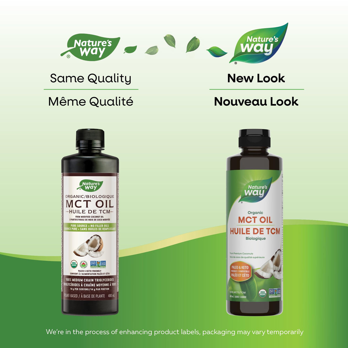 Nature's Way 100% Pure MCT Oil, Organic Coconut, 480 mL