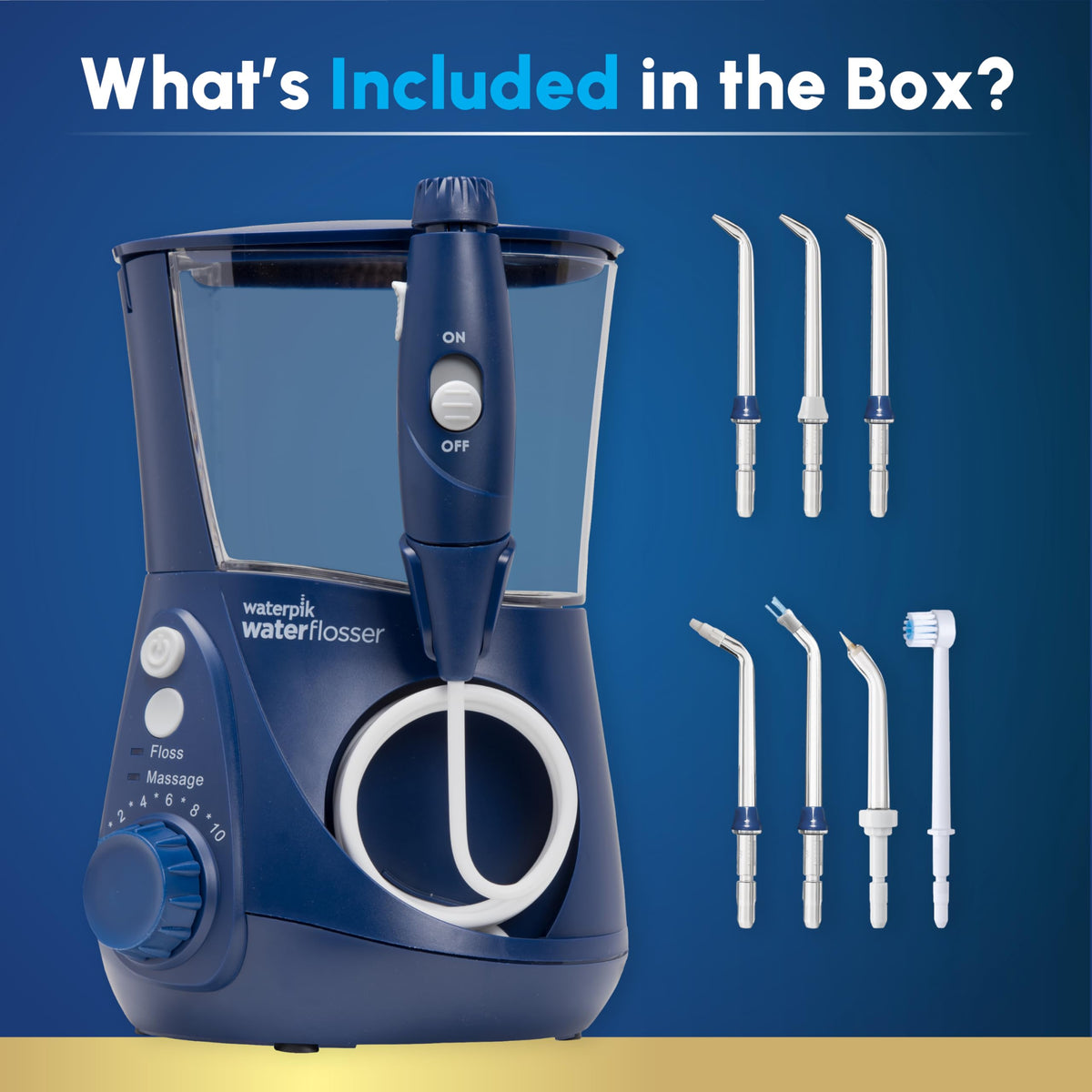 Waterpik Aquarius Water Flosser, Blue, WP-663