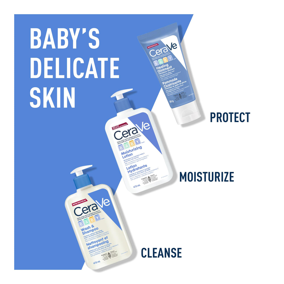 CeraVe Baby Moisturizing Lotion, Fragrance-Free, 473 ml