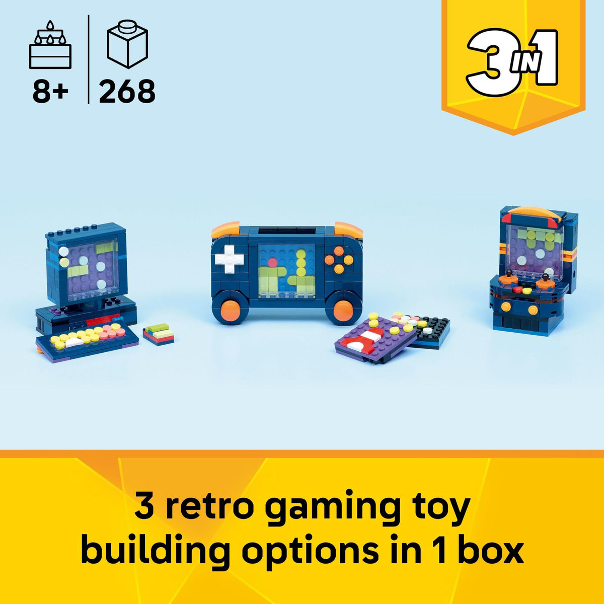 LEGO Creator 3-in-1 Retro Gaming Console Building Set (31380)