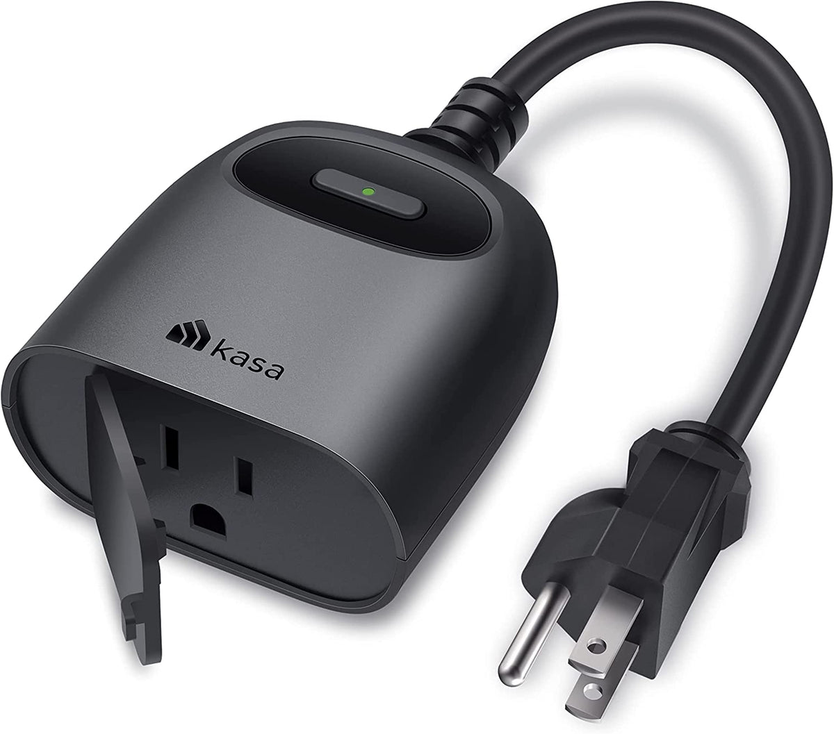 Kasa Smart Outdoor Wi-Fi Smart Plug KP401, Black