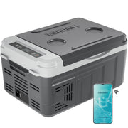 EUHOMY 12 V Portable Compressor Car Fridge, 10 L, Brown