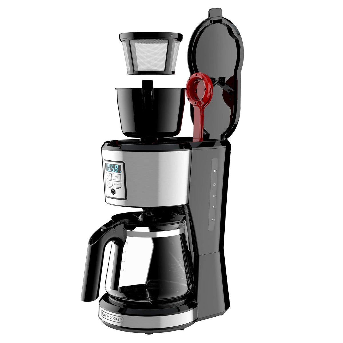 Black+Decker 12-Cup Programmable Coffee Maker, CM1231SC