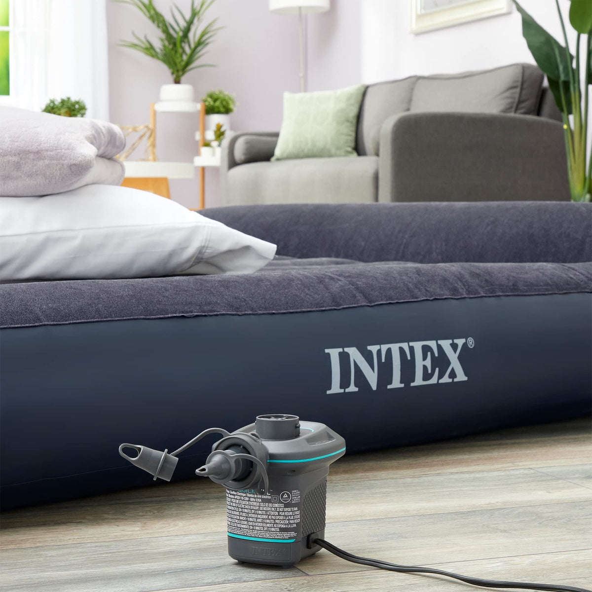 Intex Quick-Fill AC Electric Air Pump, 110-120V, Black