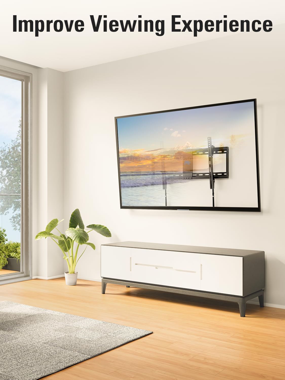 Mounting Dream MD2268-LK Low Profile Tilting TV Wall Mount, 37-75 Inch