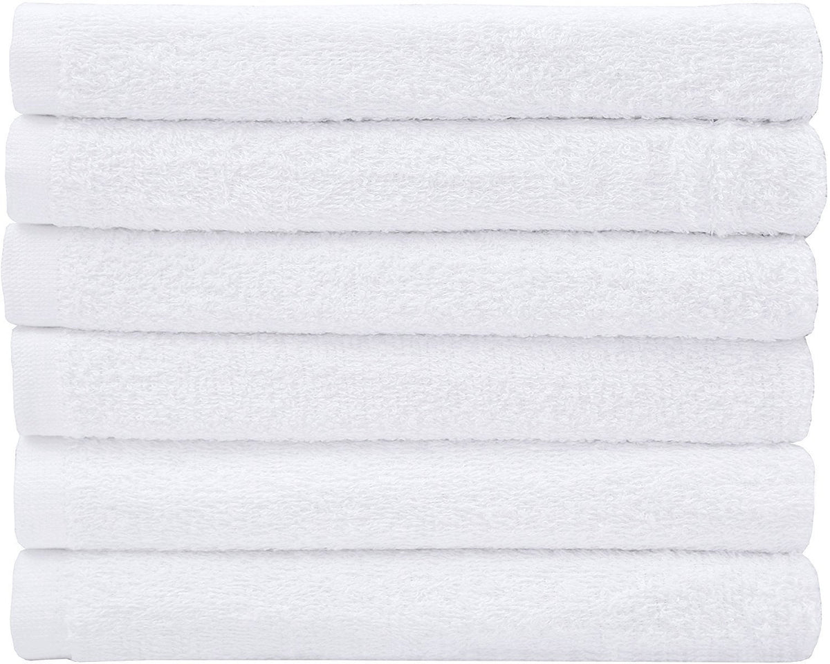 Utopia Towels Cotton Washcloths, 12 x 12 in, White, 24-Pack