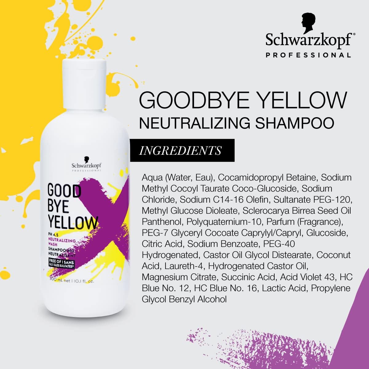 Schwarzkopf Goodbye Yellow Neutralizing Purple Shampoo