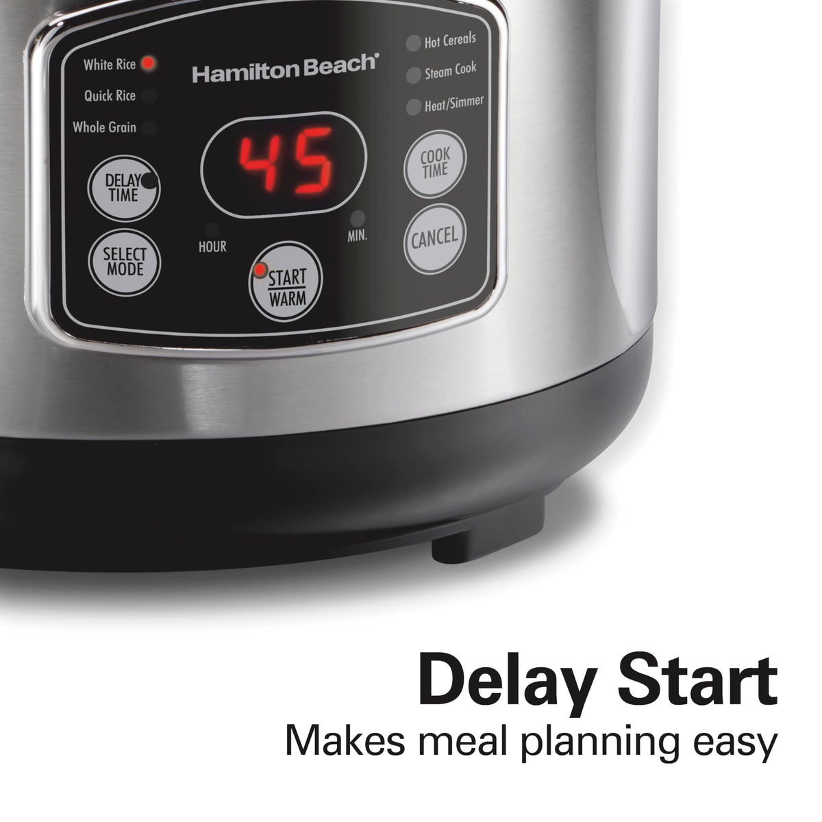 Hamilton Beach Digital Rice Cooker and Food Steamer, 14 Cups, 37548MN