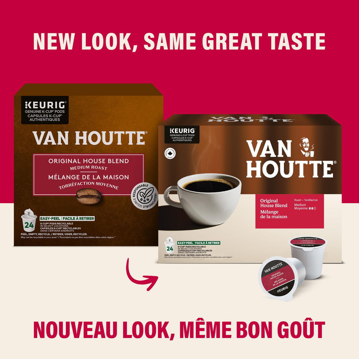 Van Houtte Colombian Dark K-Cup Coffee Pods, 24 Count