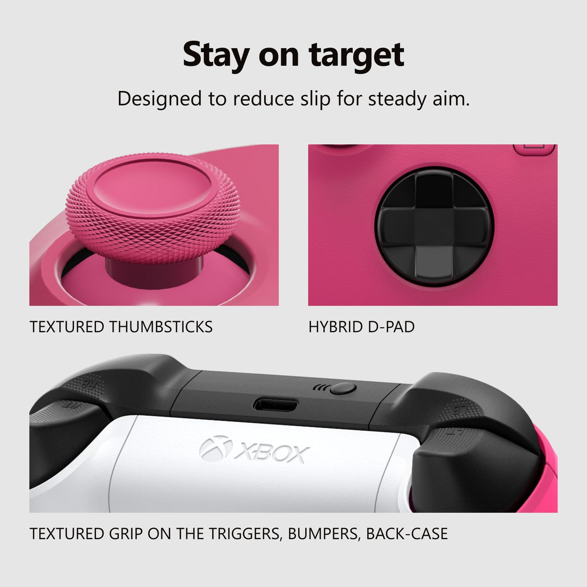 Xbox Core Wireless Controller, Deep Pink